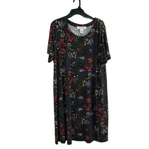 Workshop Dress Women’s Paisley Floral Soft Knee Length Short Sleeve Casual XL